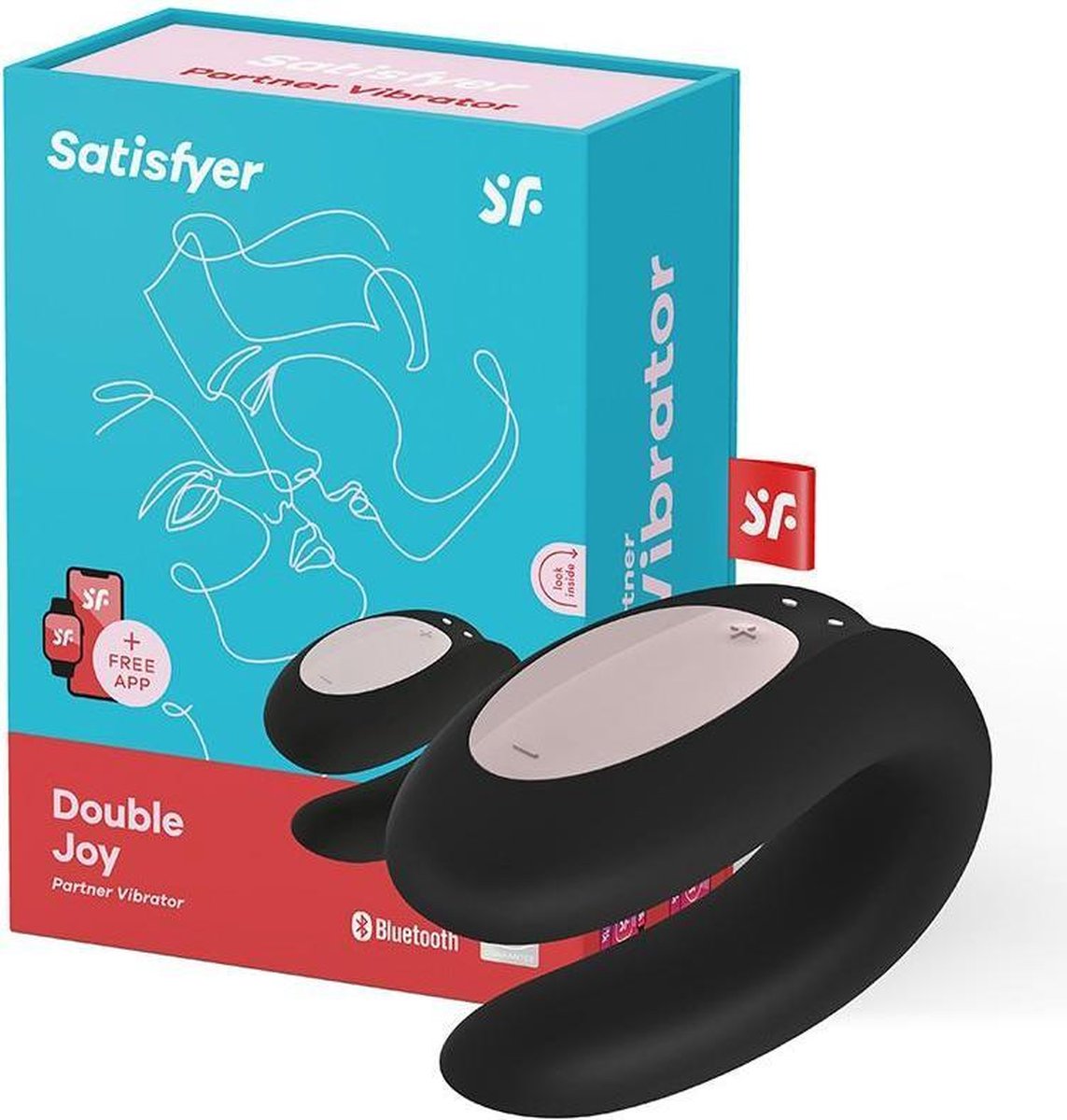 SATISFYER DOUBLE JOY APP (NEGRO)