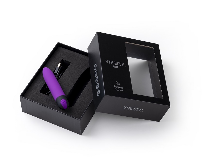 BALA VIBRADORA VIRGITE V3 POWER BULLET (MORADO)