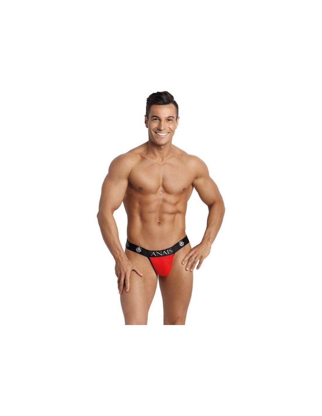 SUSPENSORIO ANAIS FOR MEN SOUL JOCK STRAP (M, ROJO Y NEGRO)