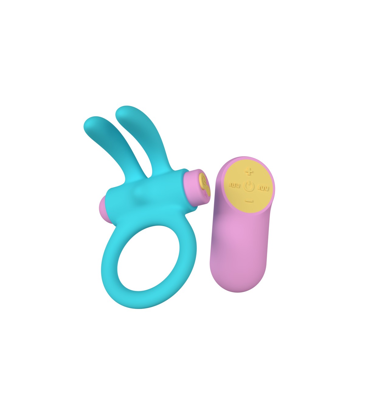 ANILLO VIBRADOR PARTY COLOR TOYS RINY (AZUL, ROSA Y AMARILLO)