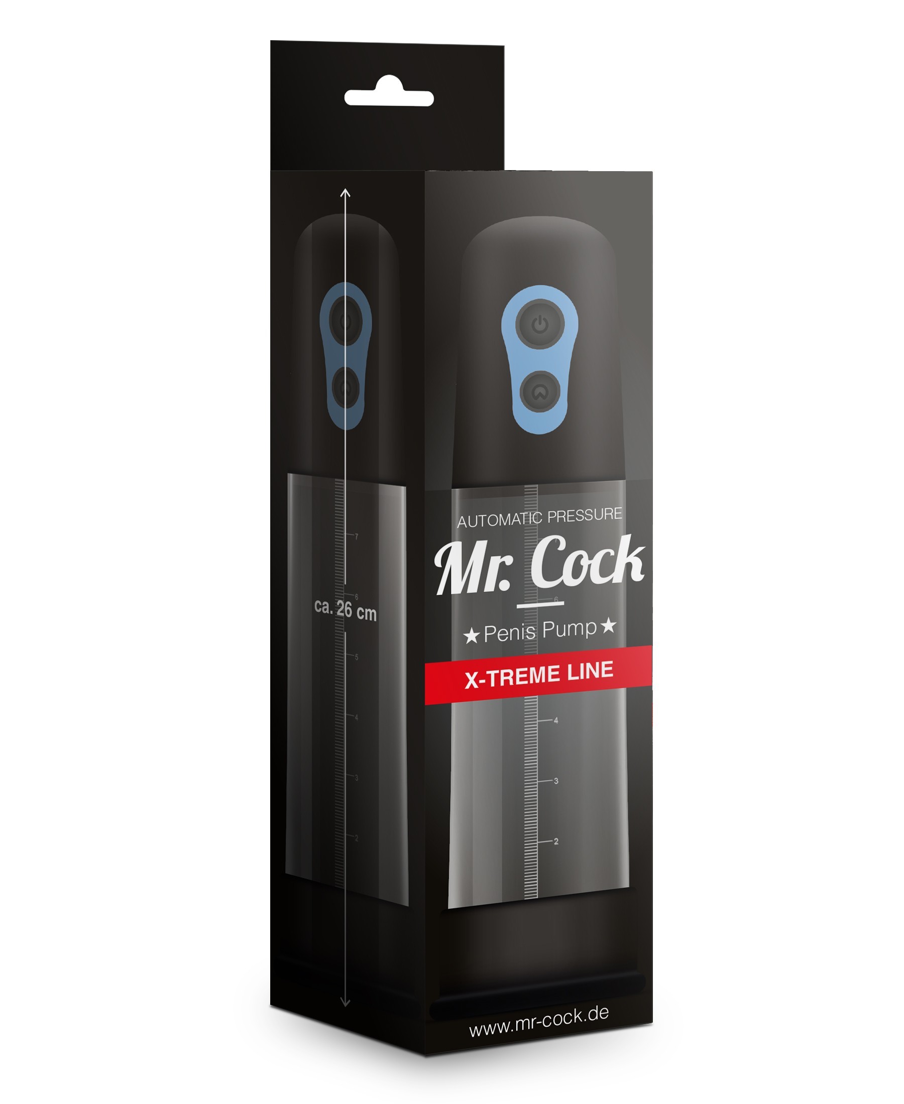 MR COCK X-TREME LINE AUTOMATIC PRESSURE (NEGRA Y TRANSPARENTE)