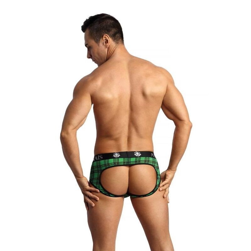 SUSPENSORIO ANAIS FOR MEN MAGIC JOCK BIKINI (L, VERDE Y NEGRO)
