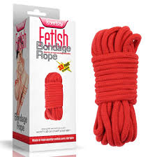 FETISH BONDAGE ROPE 10M ROJO