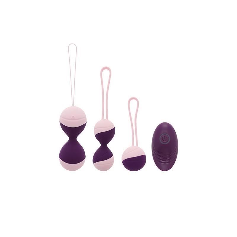 KIT BOLAS PLEASURES PREMIUM KEGEL COLLECTION (MORADO)