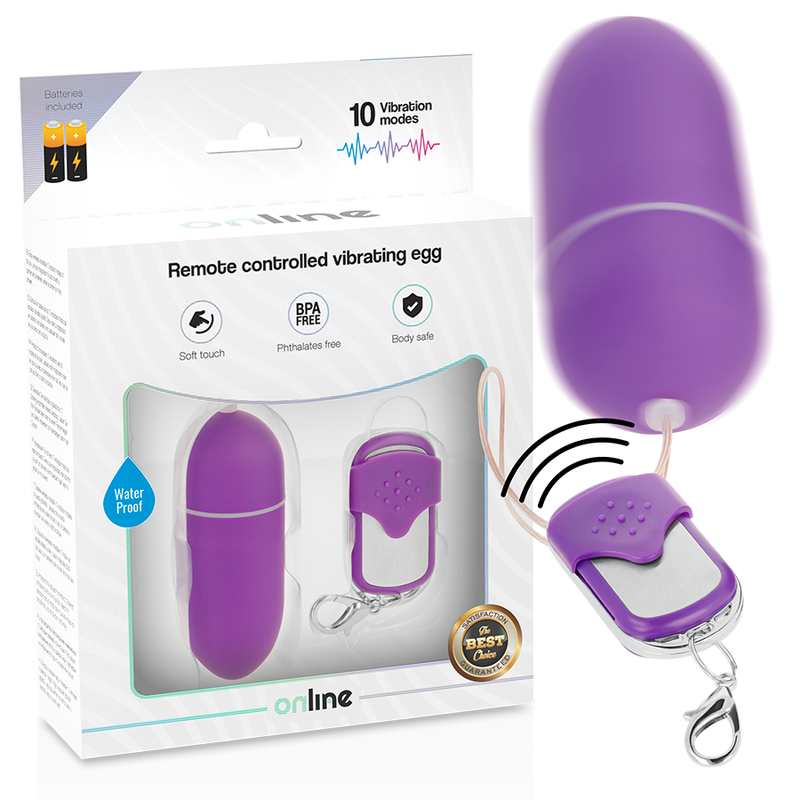 ONLINE HUEVO VIBRADOR (MORADO)