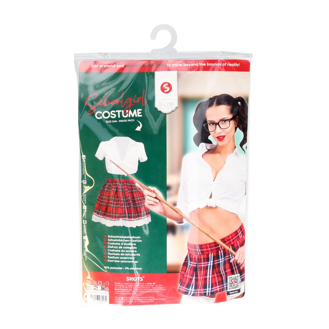 SCHOOLGIRL S/M ROJO Y BLANCO